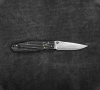 MCUSTA Sengoku Black Micarta Damascus 8,5 cm - japoński nóż survivalowy składany ze stali damasceńskiej