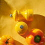 PEUGEOT Bistrorama Saffron Yellow 10 cm - młynek do soli z drewna bukowego ręczny