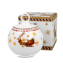 Pojemnik świąteczny na ciastka i pierniki porcelanowy DUO SANTA ON SLEIGH 680 ml