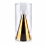 Świecznik szklany MONDEX RITA GOLD 25 cm