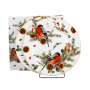 Talerze świąteczne deserowe porcelanowe DUO CHRISTMAS BIRDS 19 cm 2 szt.