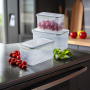 TESCOMA Freshbox 3 szt. - zestaw pojemników na żywność hermetycznych plastikowych