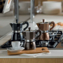 TOGNANA Gloss & Glam Cooper na 6 filiżanki espresso (6 tz) - kawiarka aluminiowa ciśnieniowa