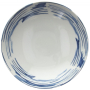 TOGNANA Sea Side Maiolica Blu 25 cm - talerz obiadowy głęboki porcelanowy