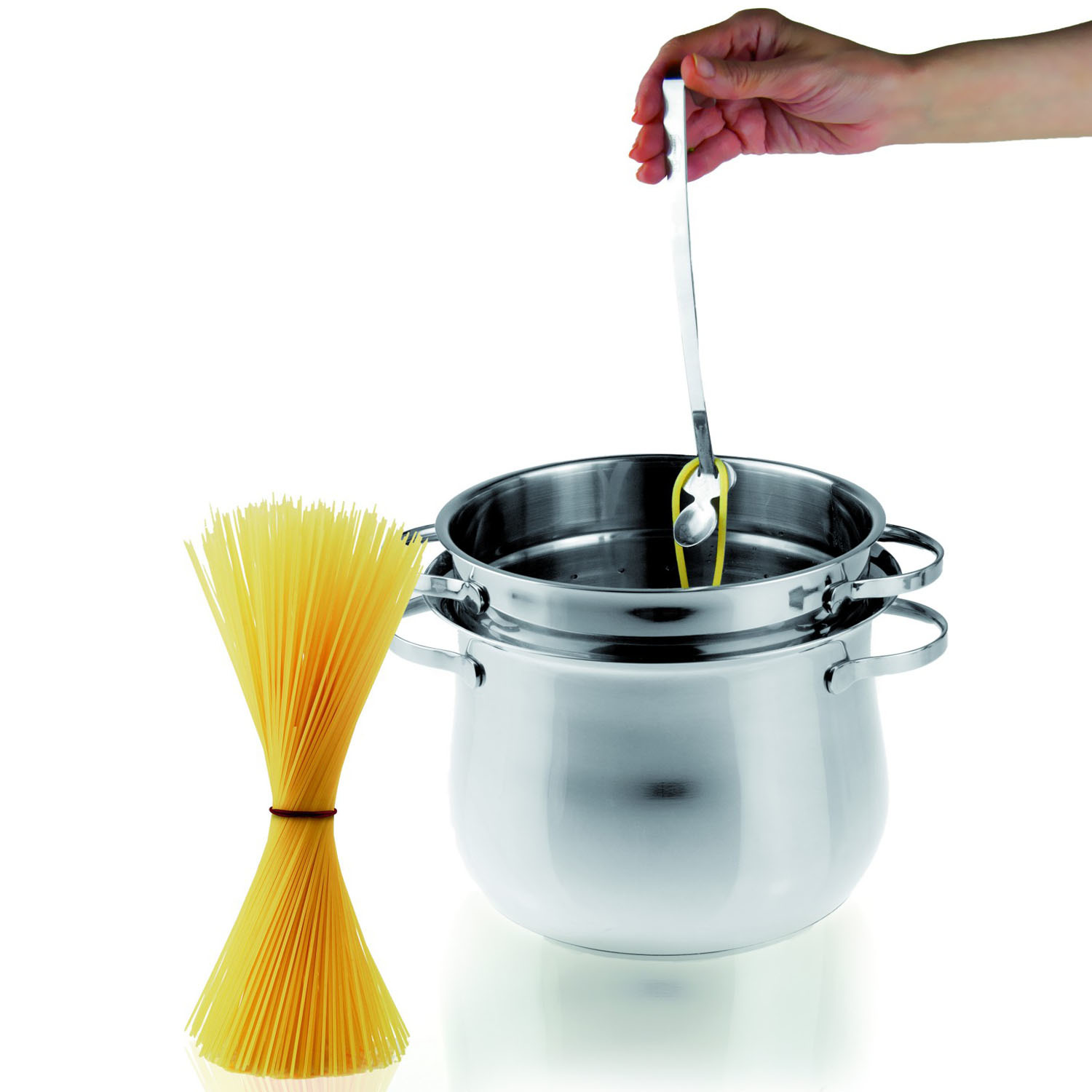 Nudellöffel EDELSTAHL Pastalöffel Spaghettiheber Gabel I GENIETTI SPAGHETTI 23cm