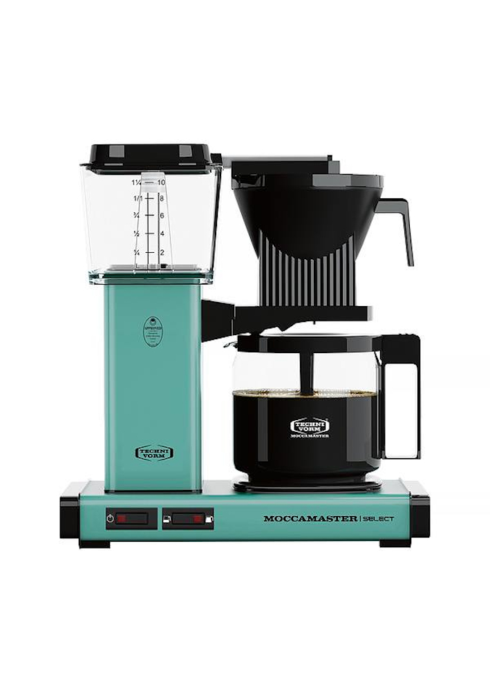 MOCCAMASTER KBG 741 Kaffeeautomat Kaffeemaschine Alu 10 Tassen Turquoise 1520 W